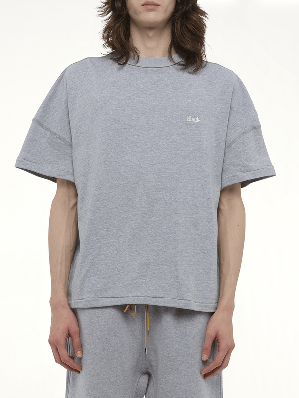 Rhude Classique Reverse T-Shirt in Heather Gray