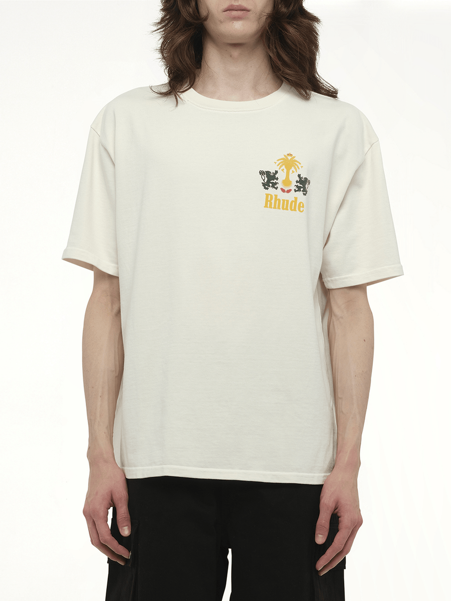Rhude Rhude Tabaco T-Shirt in Vintage White