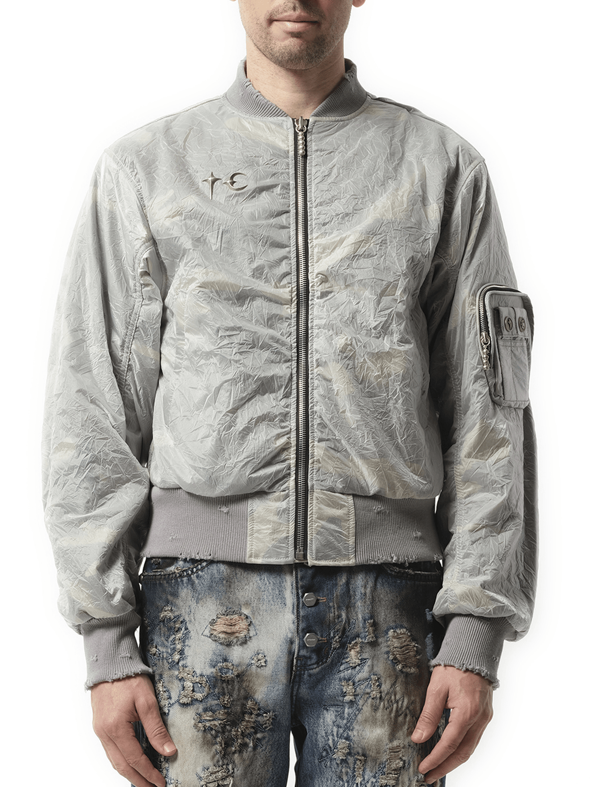 Thug Club Clouded Tango Charlie Bomber in Multicolour