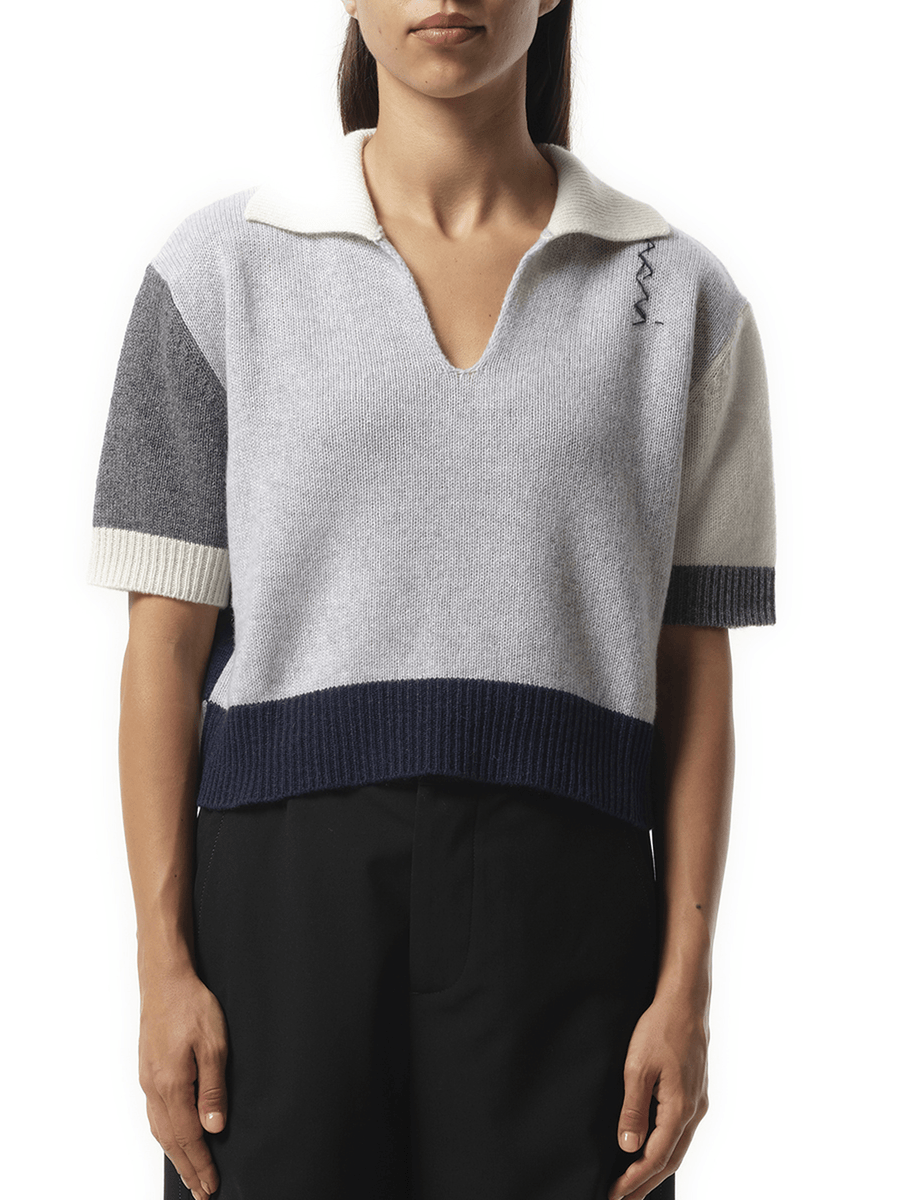 Marni V Neck Boxy Sweater in Sodium