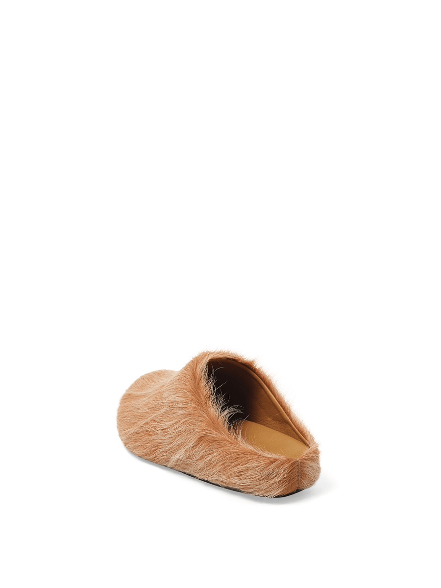 Fussbett Sabot Mule in Winter Wheat Back View | MARNI