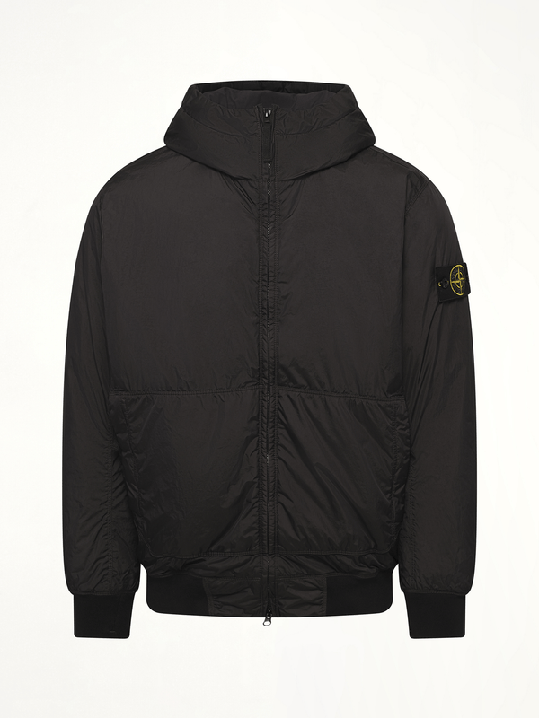 410001 Garment Dyed Crinkle Reps Jacket in Black