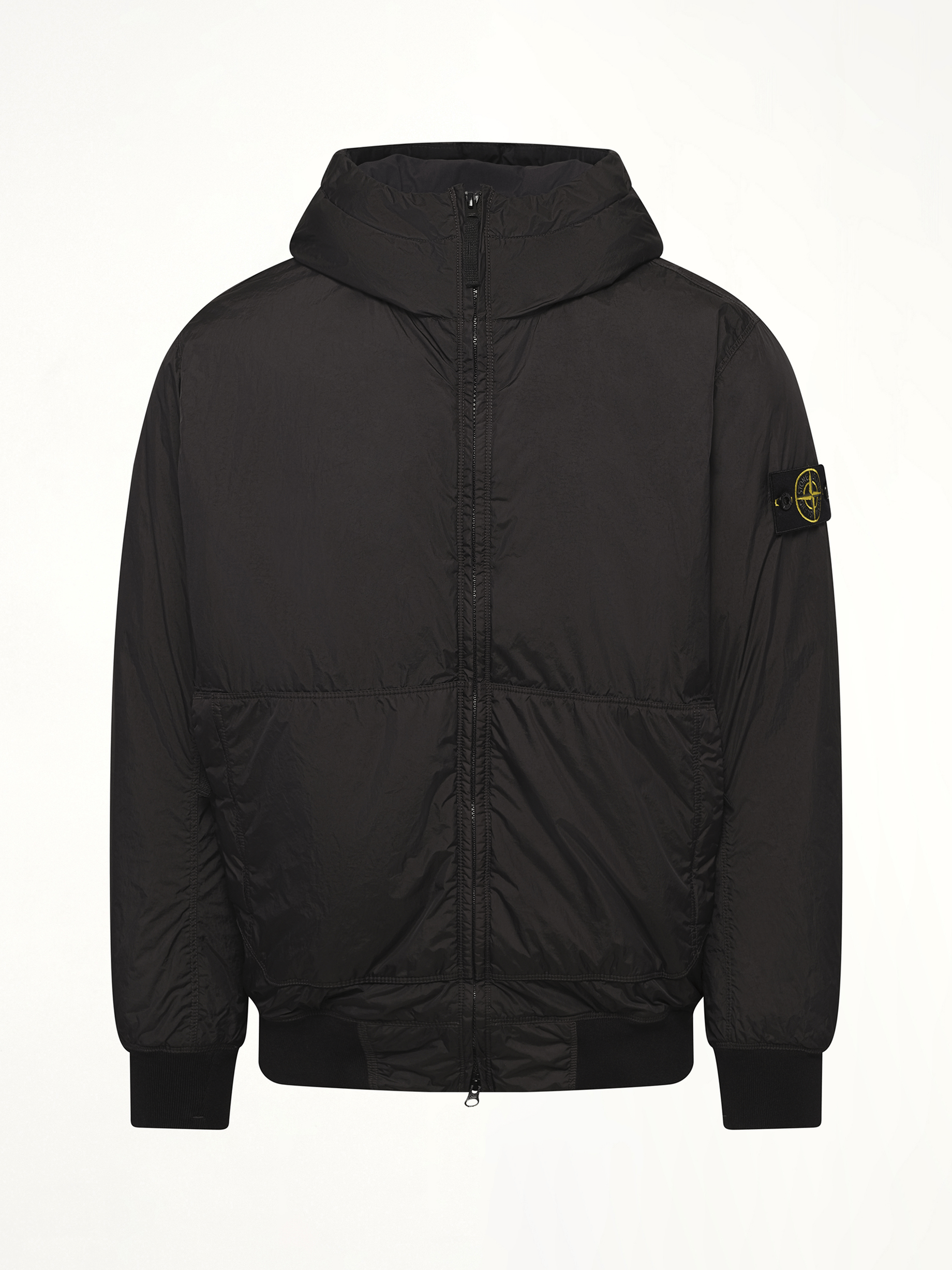 410001 Garment Dyed Crinkle Reps Jacket in Black