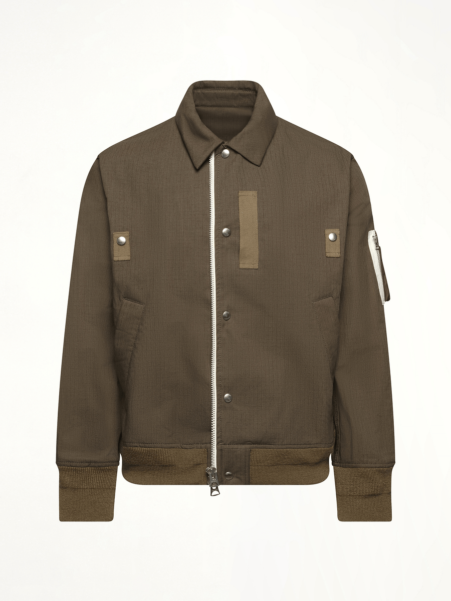 Rip Stop Blouson in Khaki
