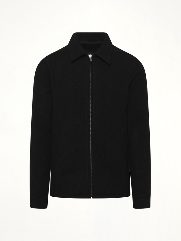 Wool Brad Jacket in Black
