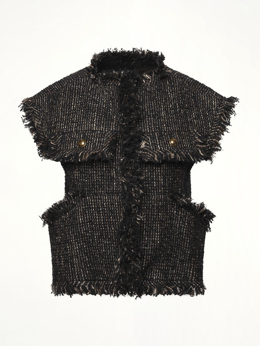 Tweed Jacket in Navy