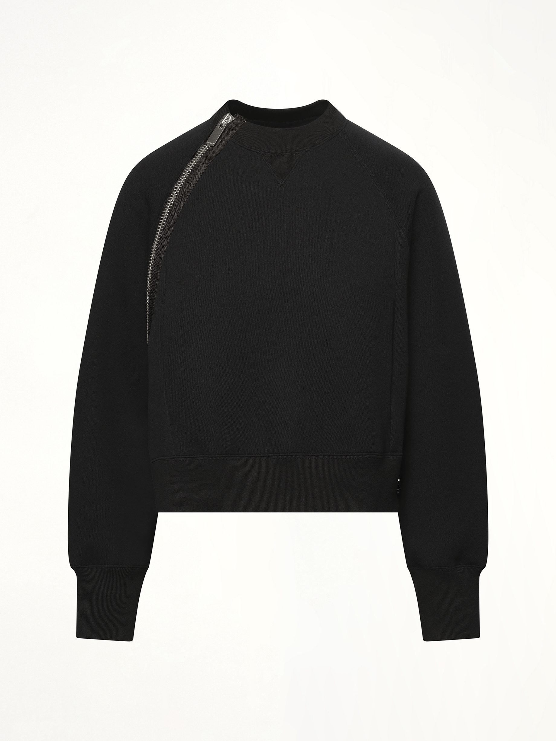 S Sponge Sweat Pullover in Black