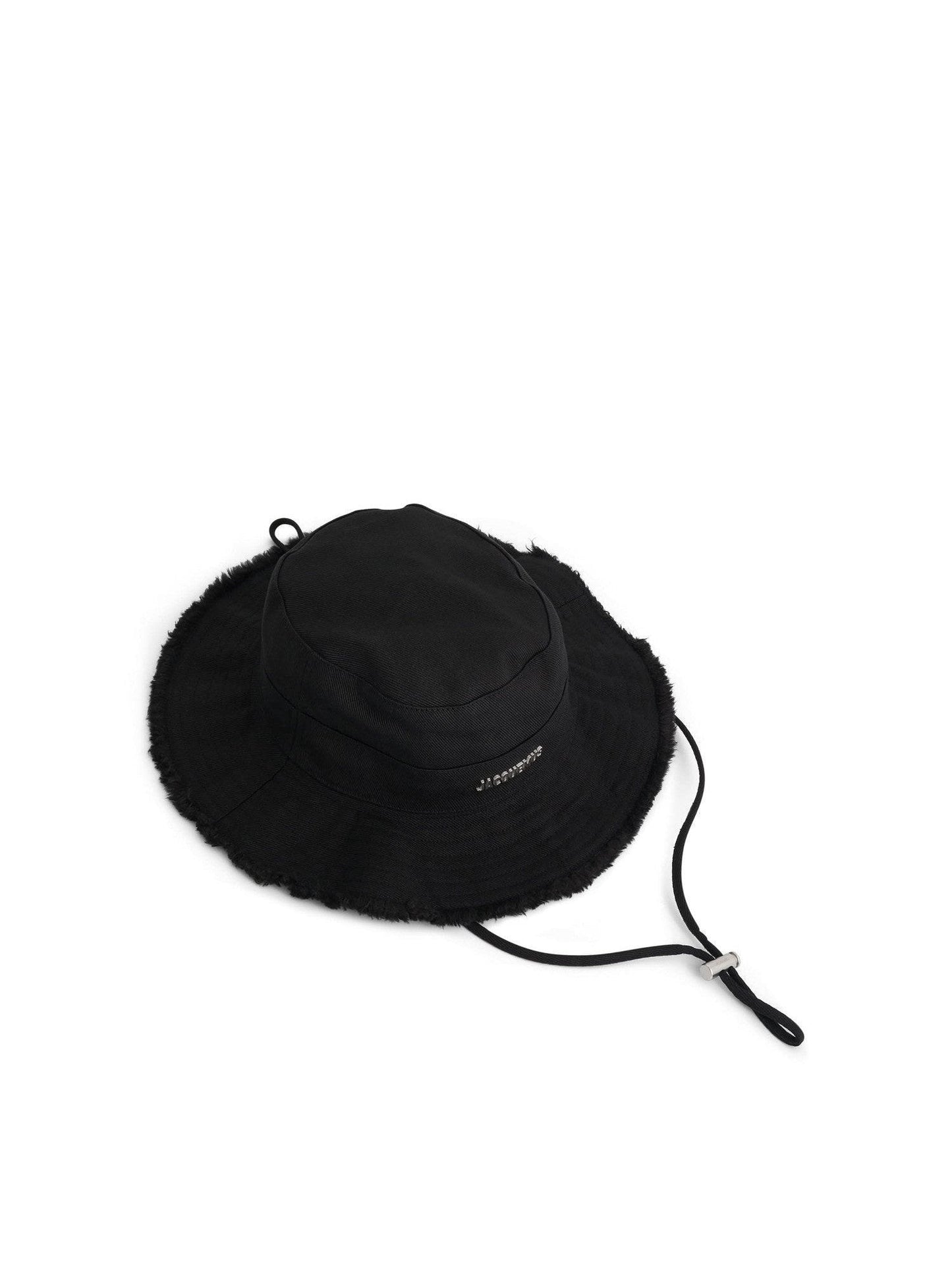Jacquemus Artichaut Frayed Expedition Hat in Black