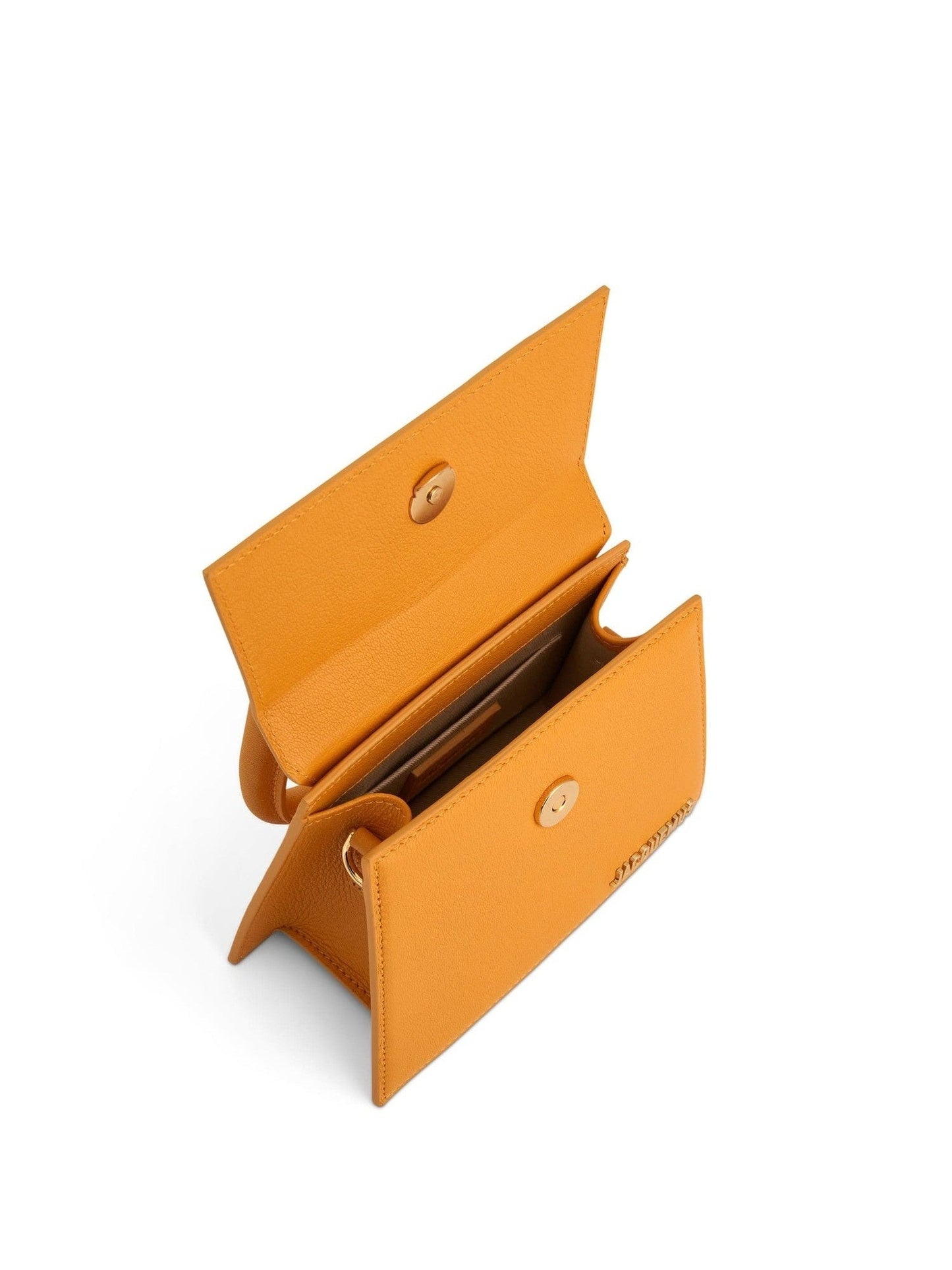 Le Chiquito Moyen Leather Bag in Dark Orange