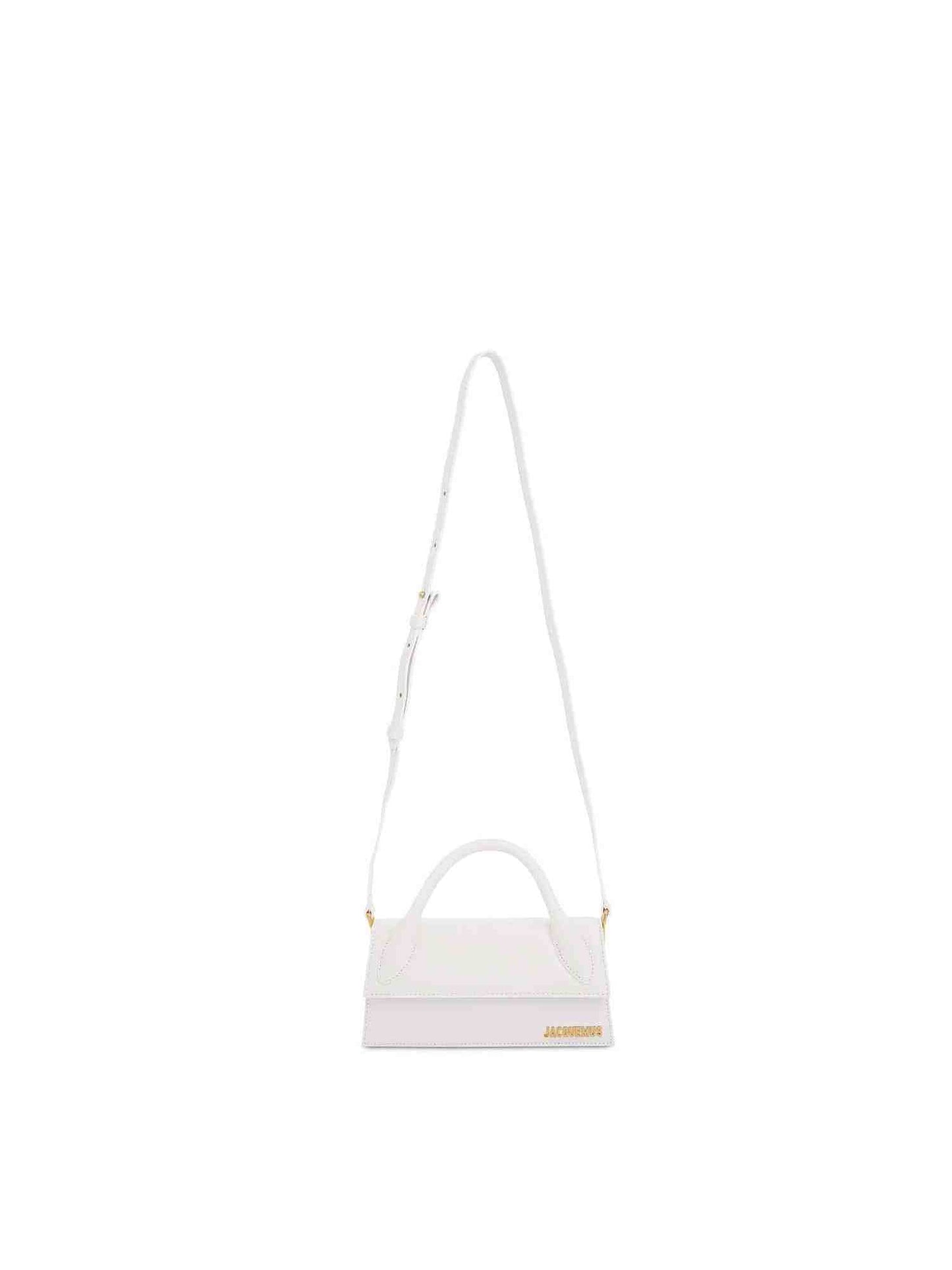 Le Chiquito Long Leather Bag in White