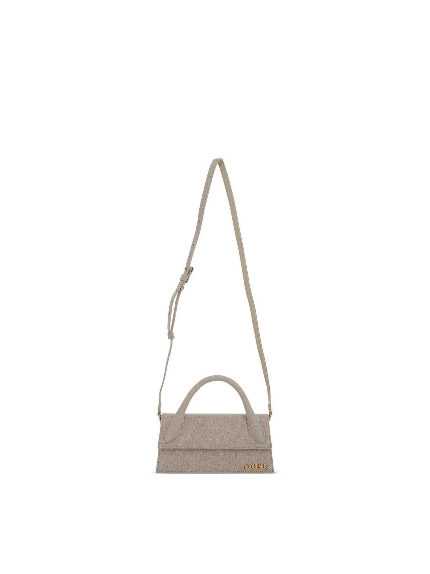 Jacquemus Le Chiquito Long Leather Bag in Light Grey