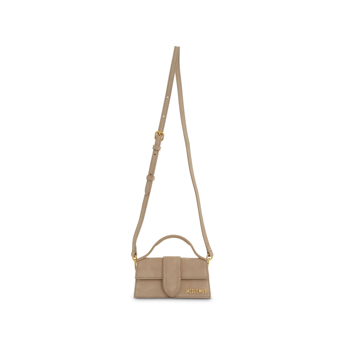 Le Bambino Mini Leather Bag in Dark Beige