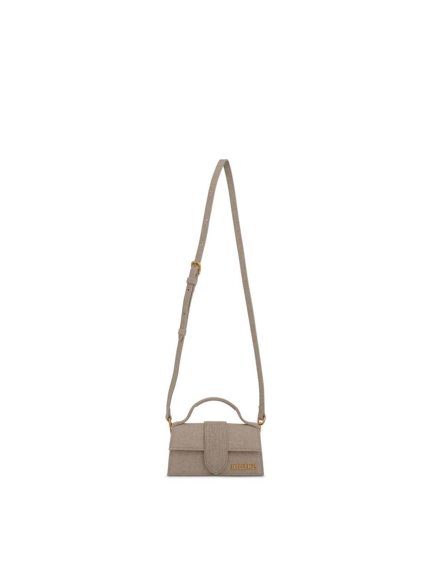 Jacquemus Le Bambino Mini Leather Bag in Light Grey
