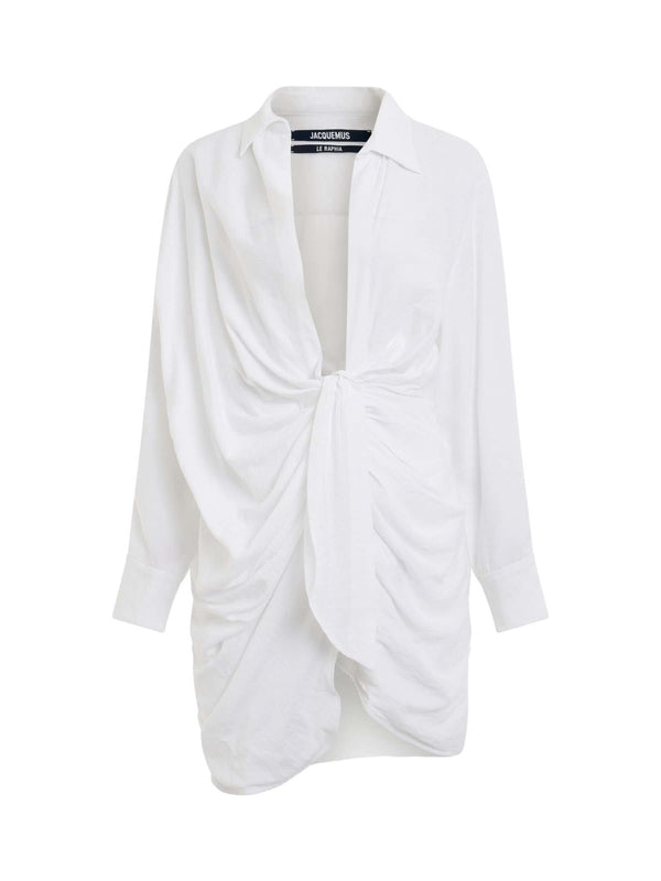 Bahia Sash Dress in White