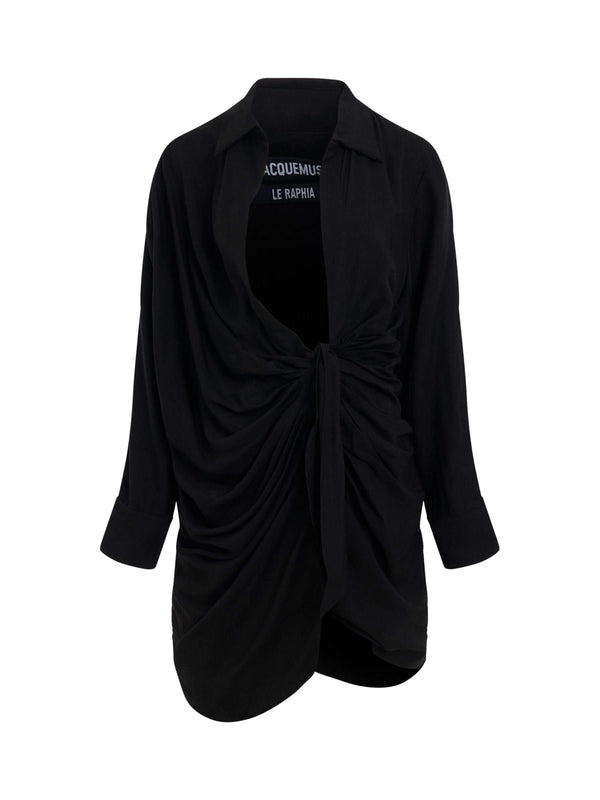 Bahia Sash Dress in Black