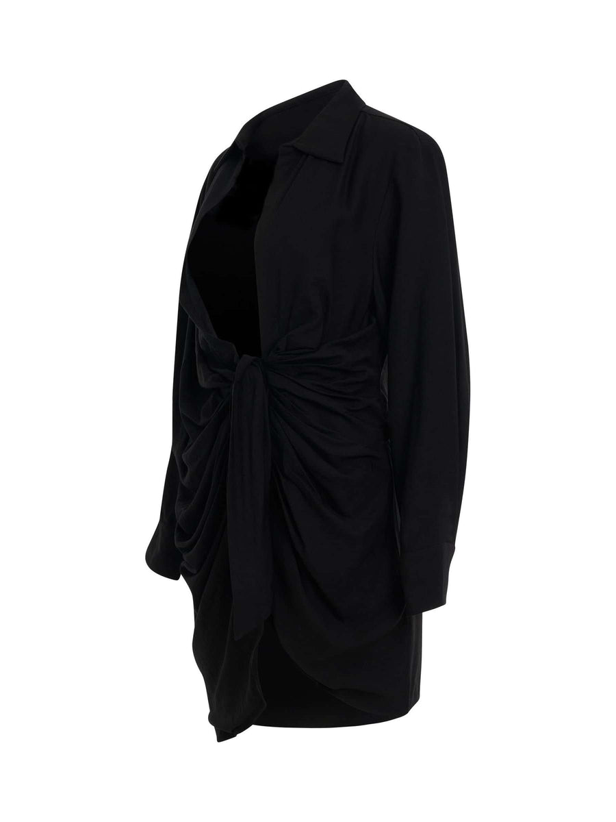 Bahia Sash Dress in Black