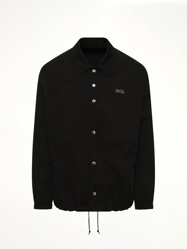 Cotton Coach Jacket in Black