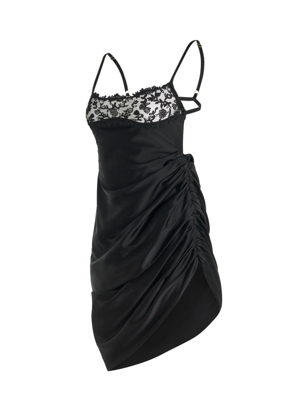 Brodee Lingerine Dress in Black