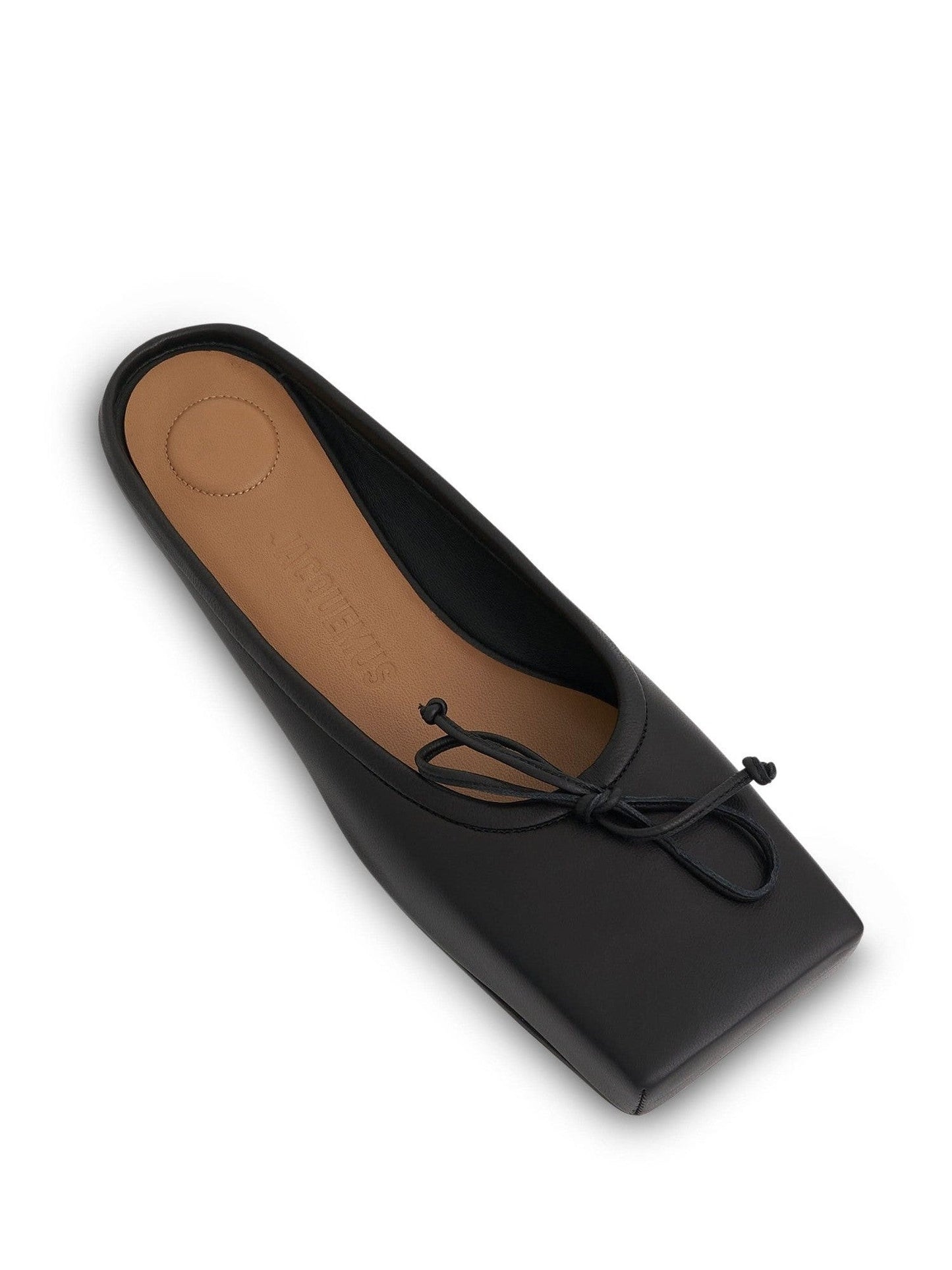 Ballet Flat Mules in Black