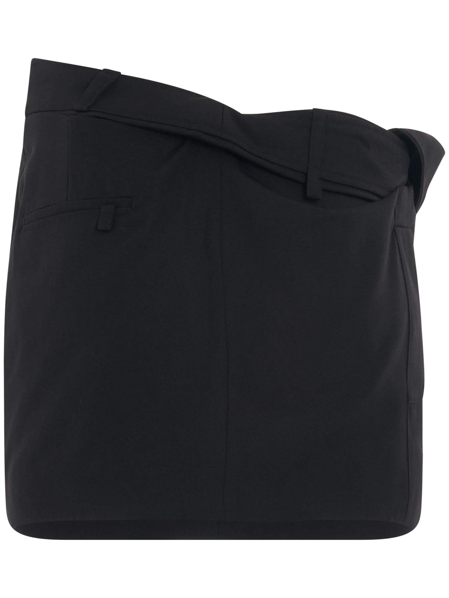 Bahia Twist Mini Skirt in Black