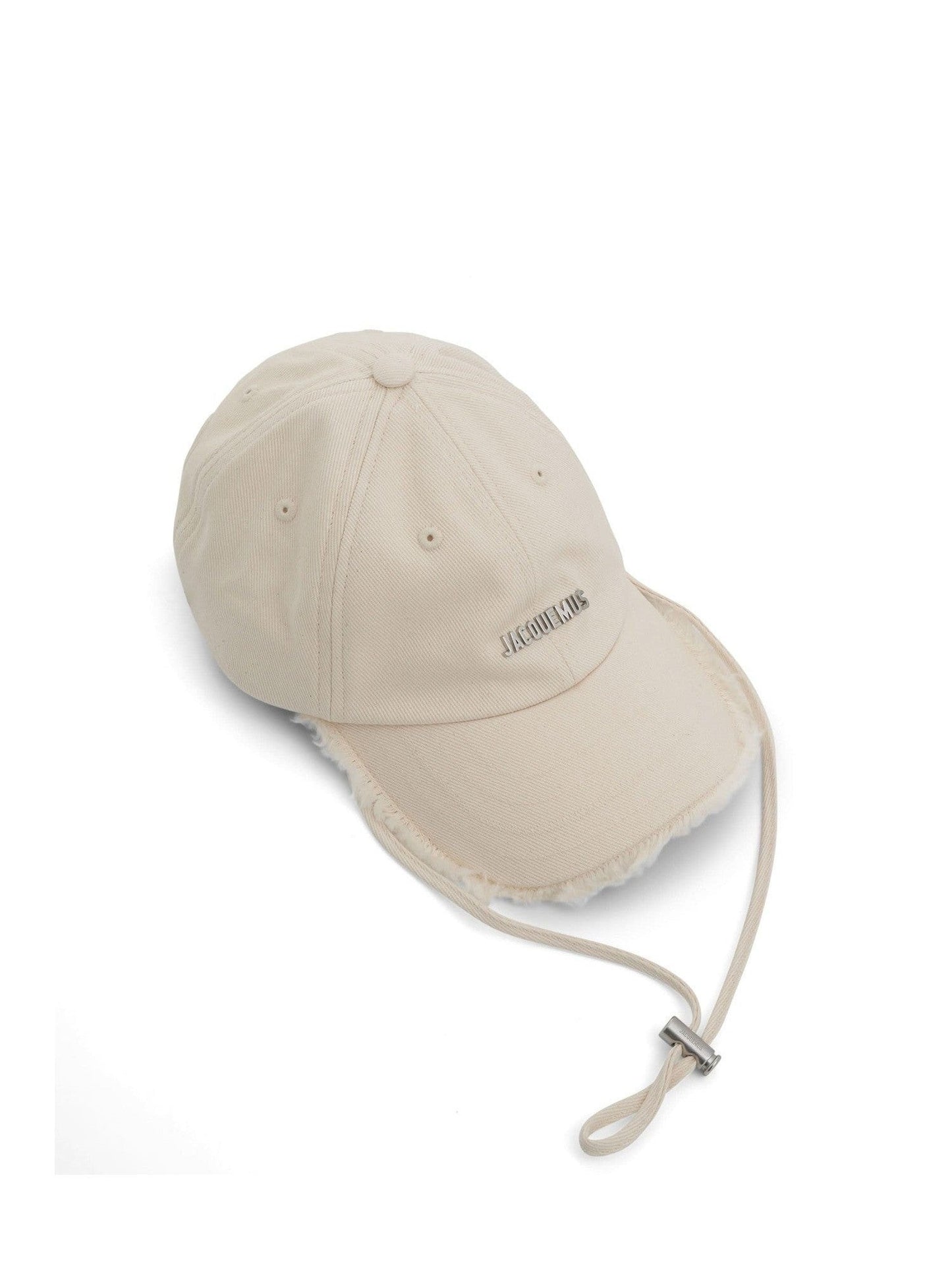 Jacquemus Artichaut Fringe Baseball Cap in Off-White