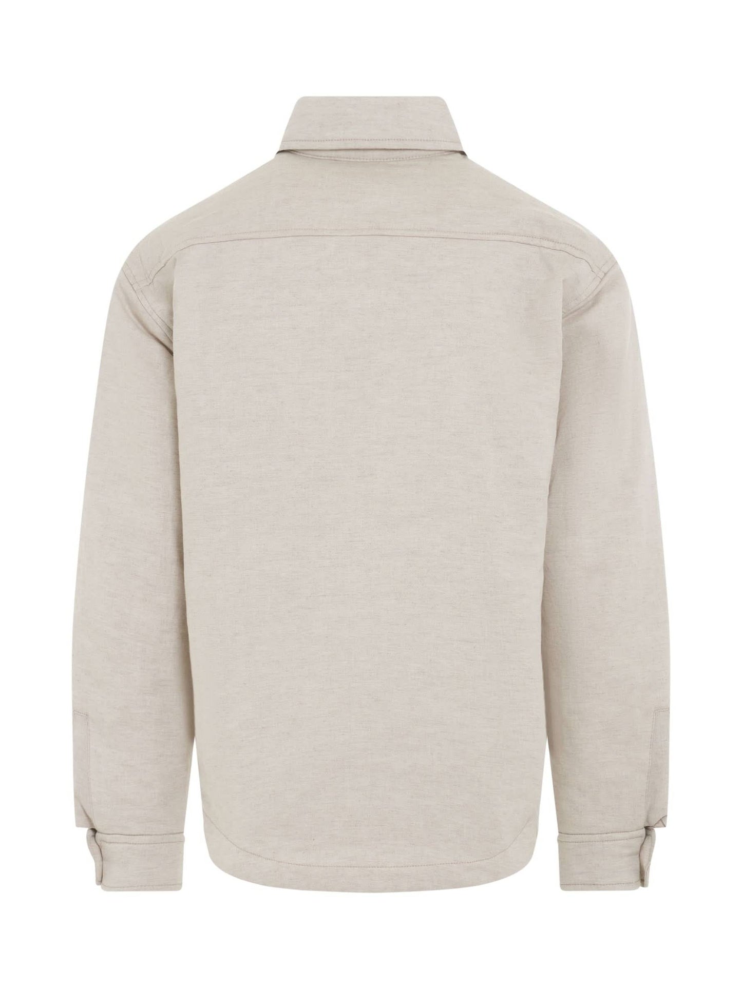 Boulanger Puffed Overshirt in Light Beige