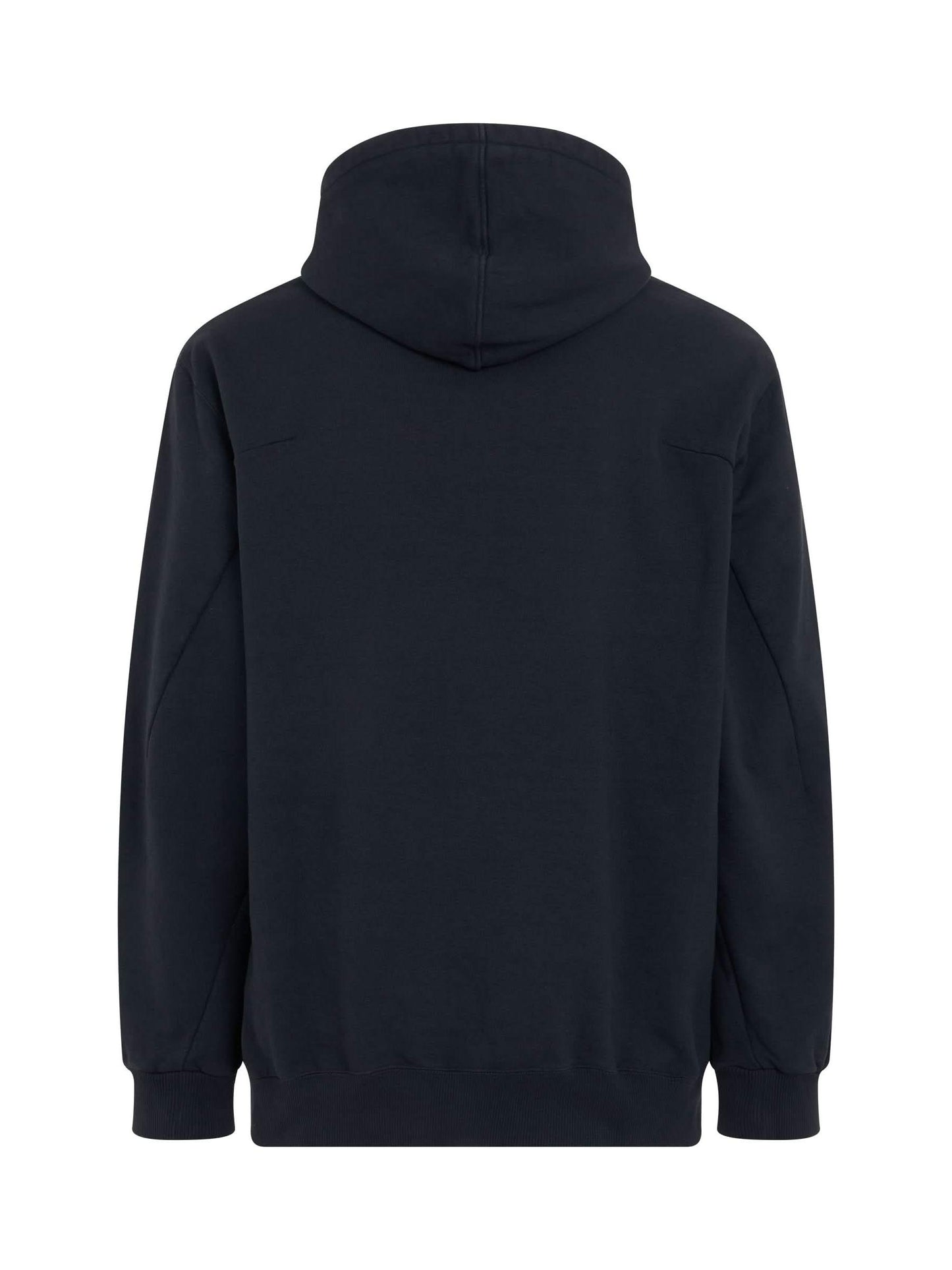 Rust Embroidery Hoodie in Black