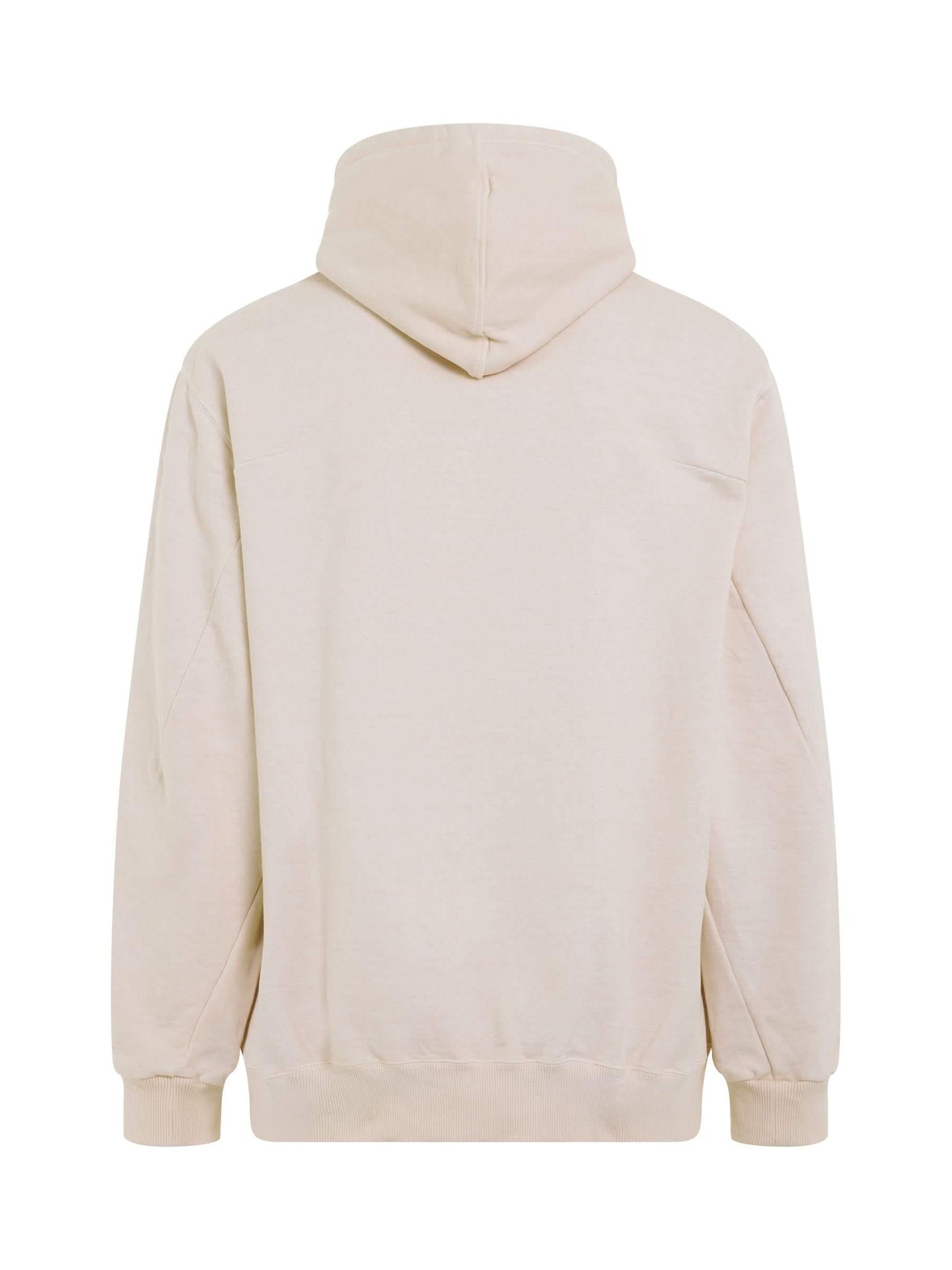 Rust Embroidery Hoodie in Ivory