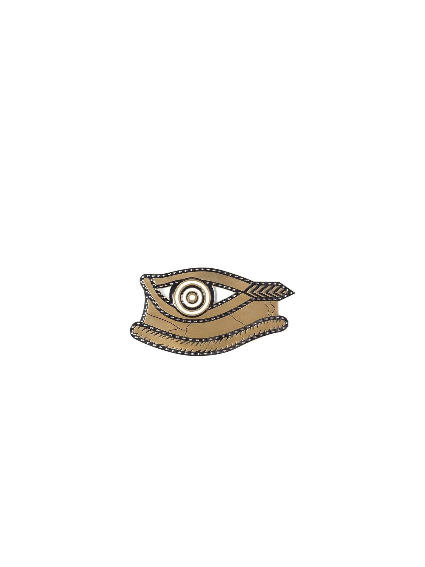 Egyptian Eye Medium Brooch in Gold