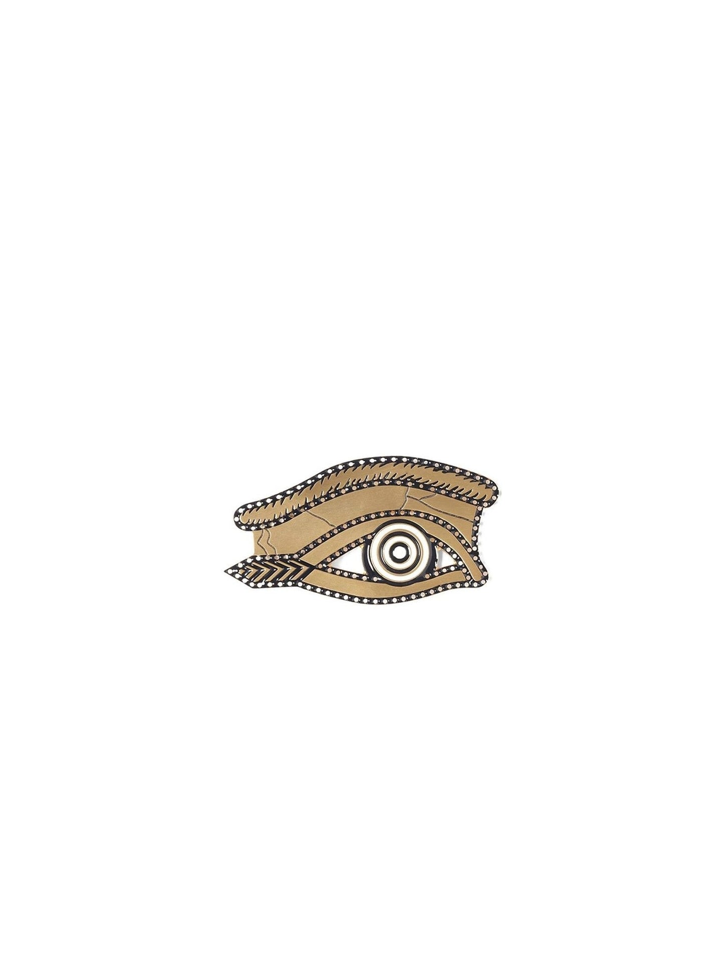 Egyptian Eye Small Brooch in Gold