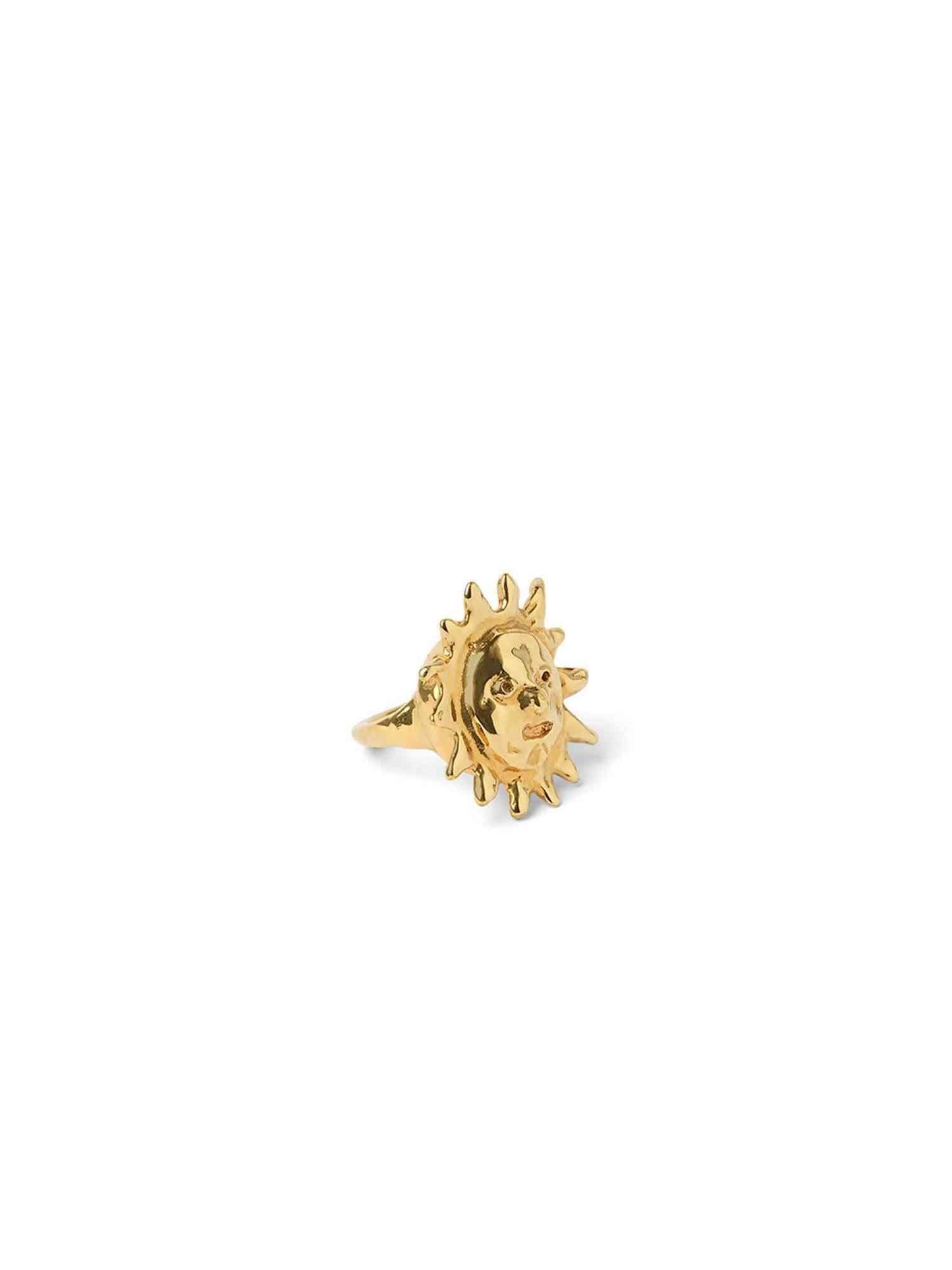 Astral Sun Ring in Gold