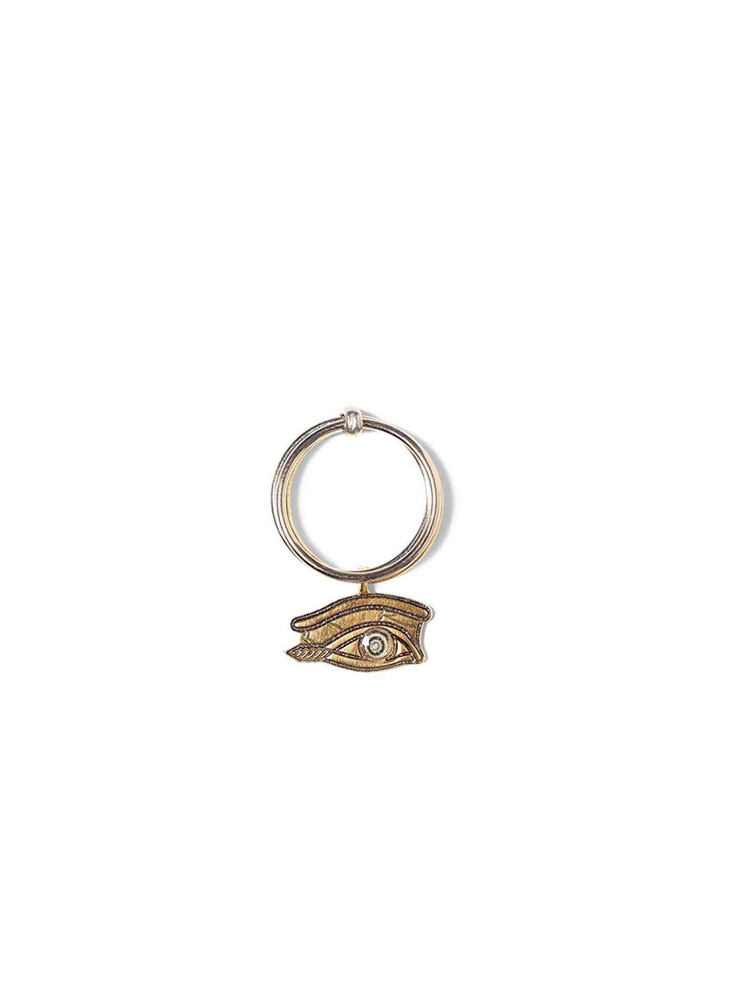 Egyptian Eye Ring in Gold