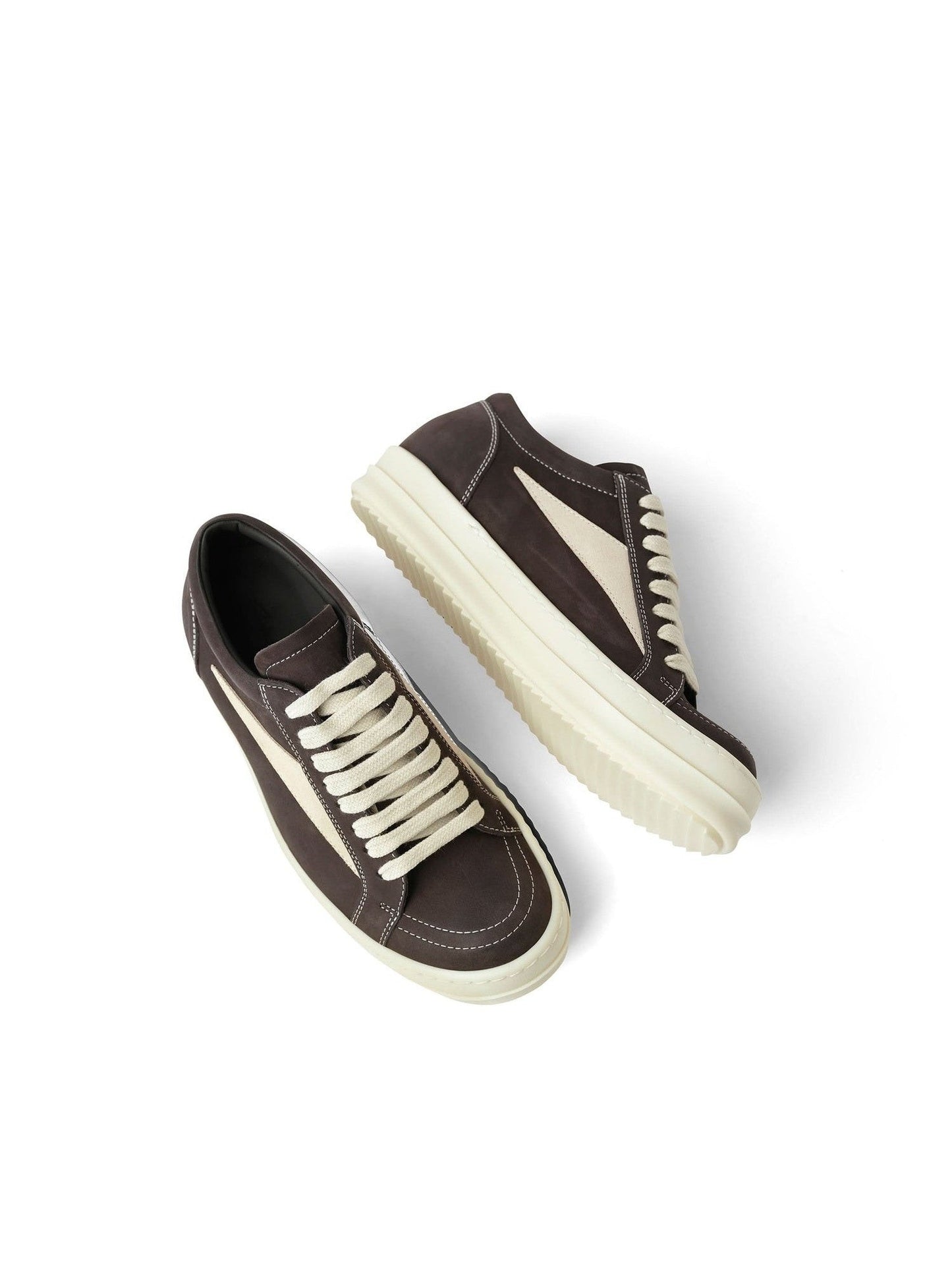 Grey Wolf Nubuk Vintage Sneaker in Dark Dust/Milk