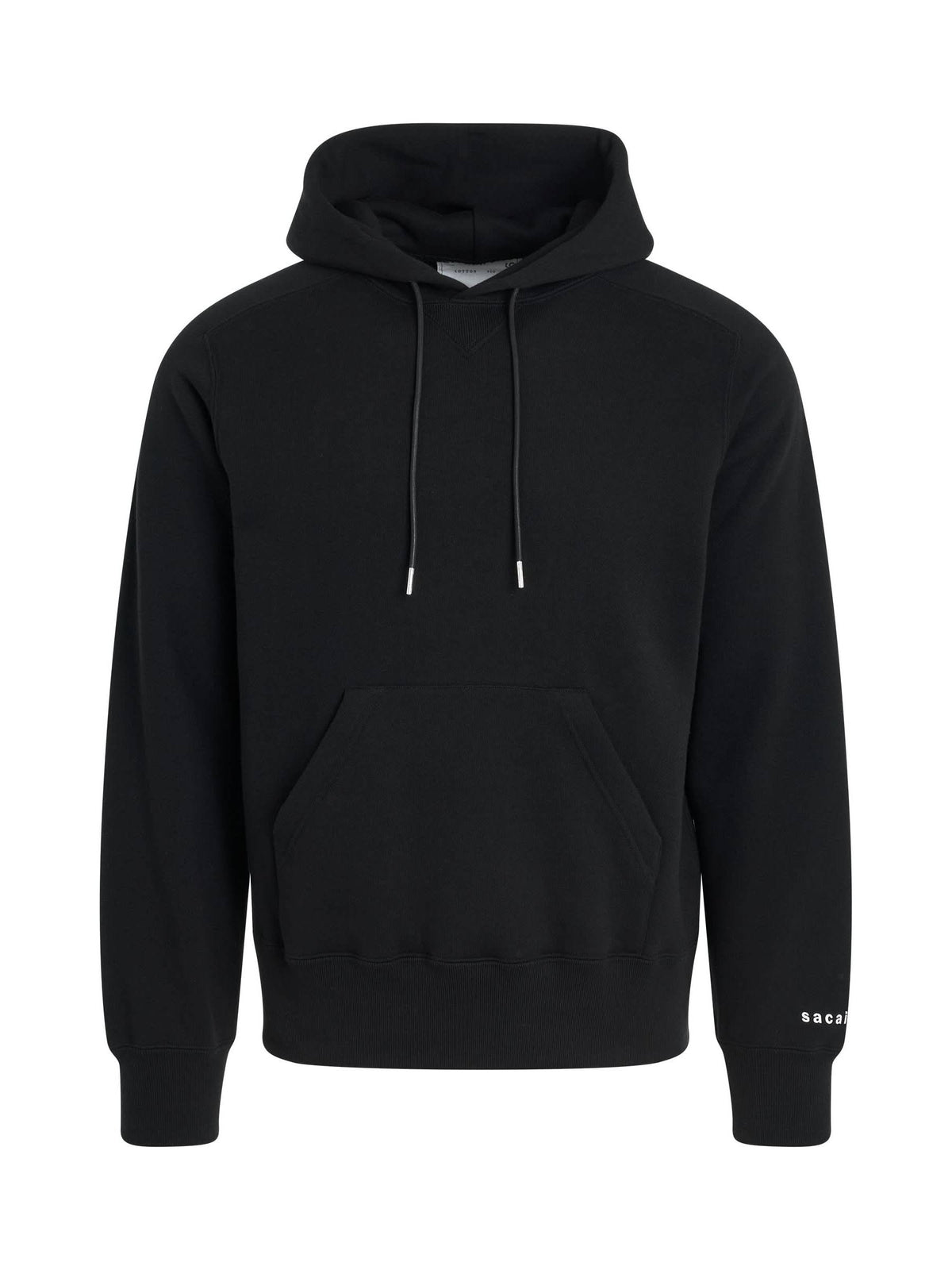 "Simple" Print Hoodie in Black