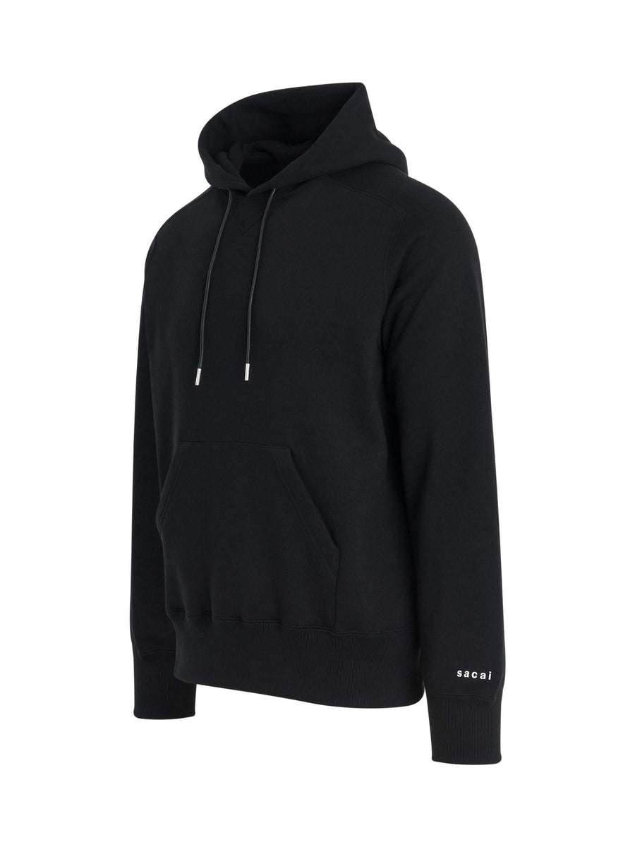 "Simple" Print Hoodie in Black