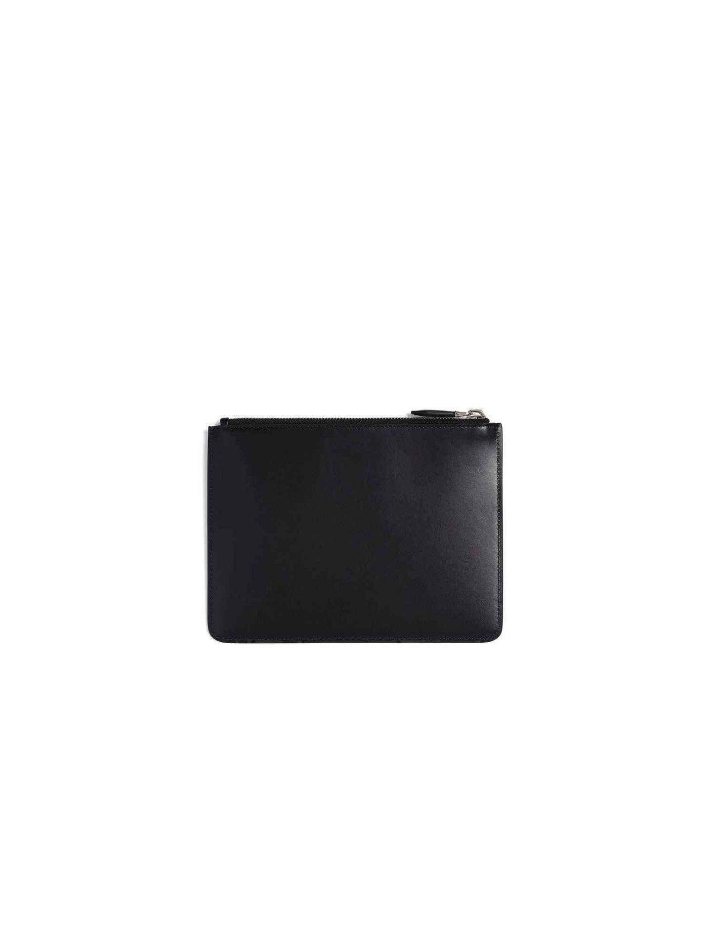 Medium Zipped Pouch in Black