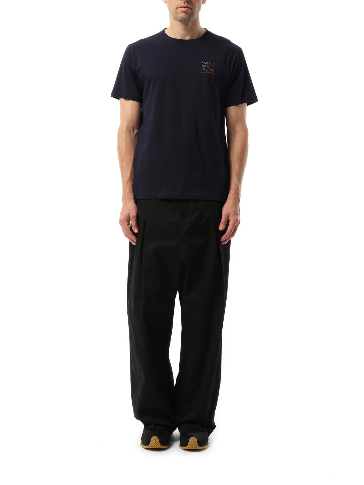 Loewe Anagram Logo T-Shirt in Dark Navy