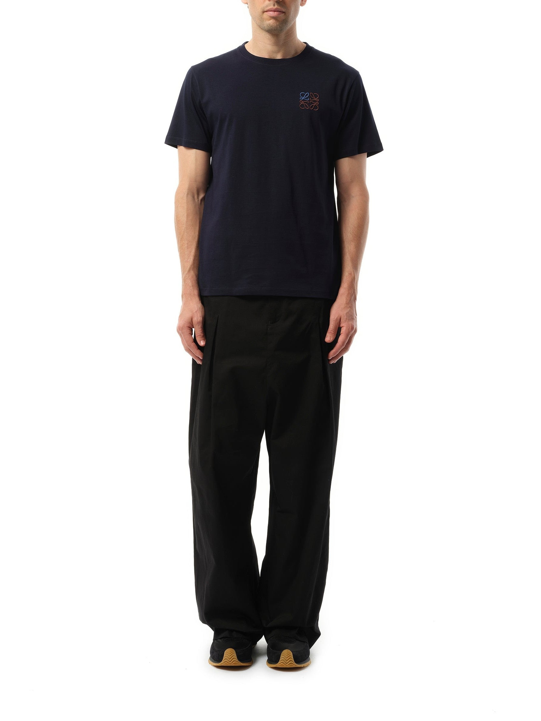 Loewe Anagram Logo T-Shirt in Dark Navy