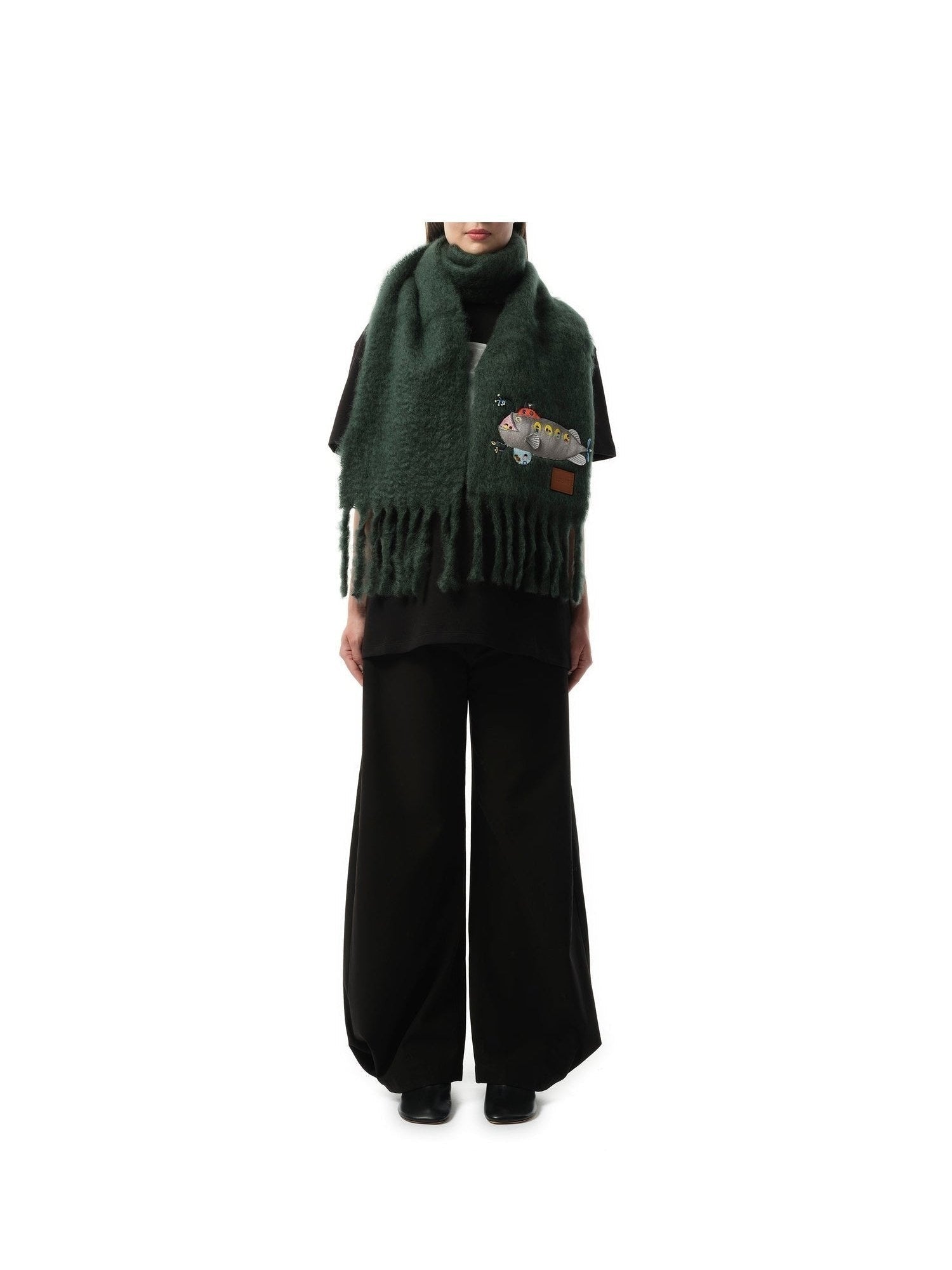 Loewe Submarine Scarf in Deep Forest