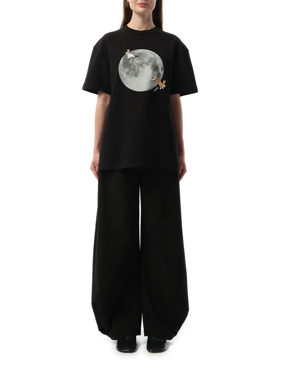 Loewe Moon Print T-Shirt in Black