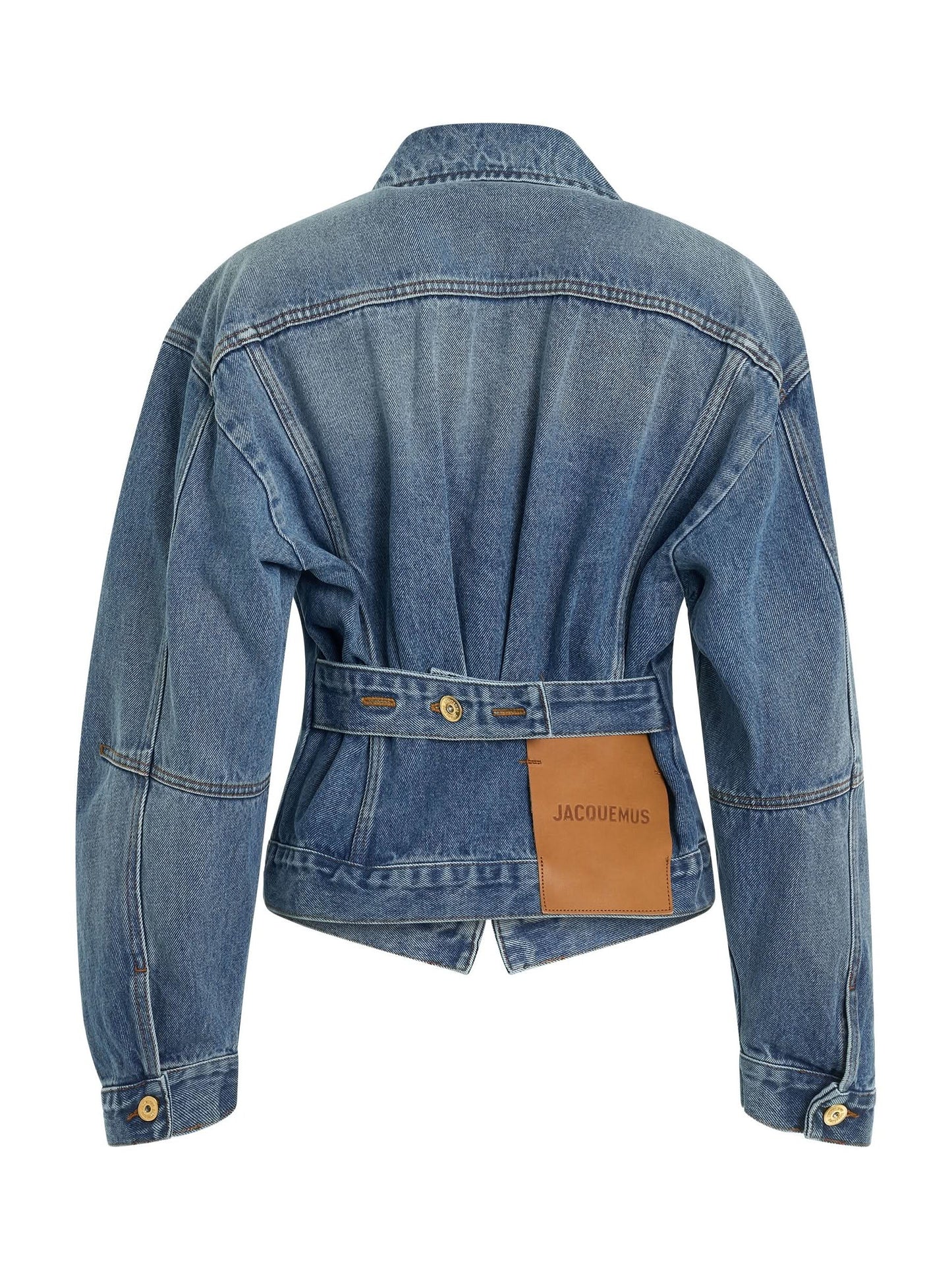 Jacquemus La Vest Denimes Jacket in Blue/Tabac