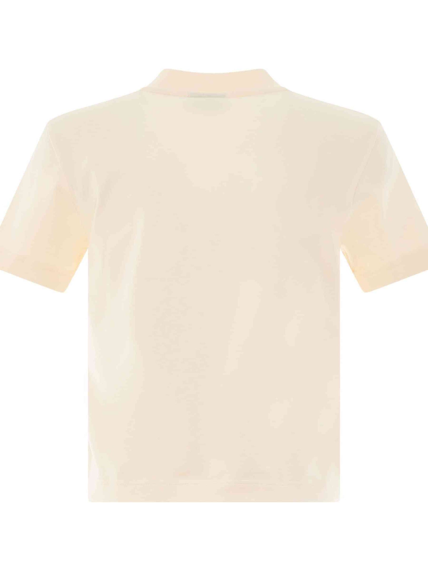 Jacquemus Gros Grain Logo T-Shirt in Light Beige
