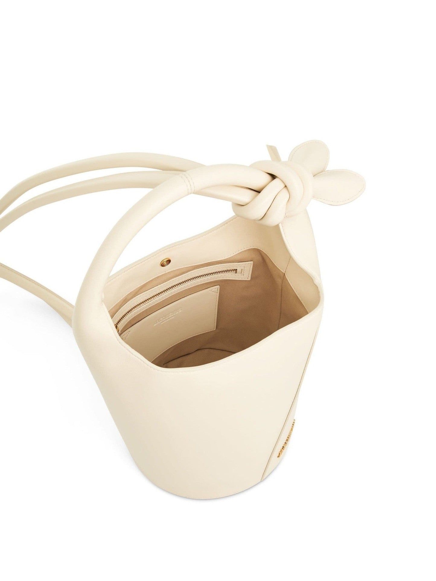 Le Petit Tourni Leather Bag in Light Ivory