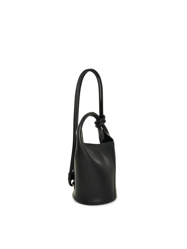 Le Petit Tourni Leather Bag in Black