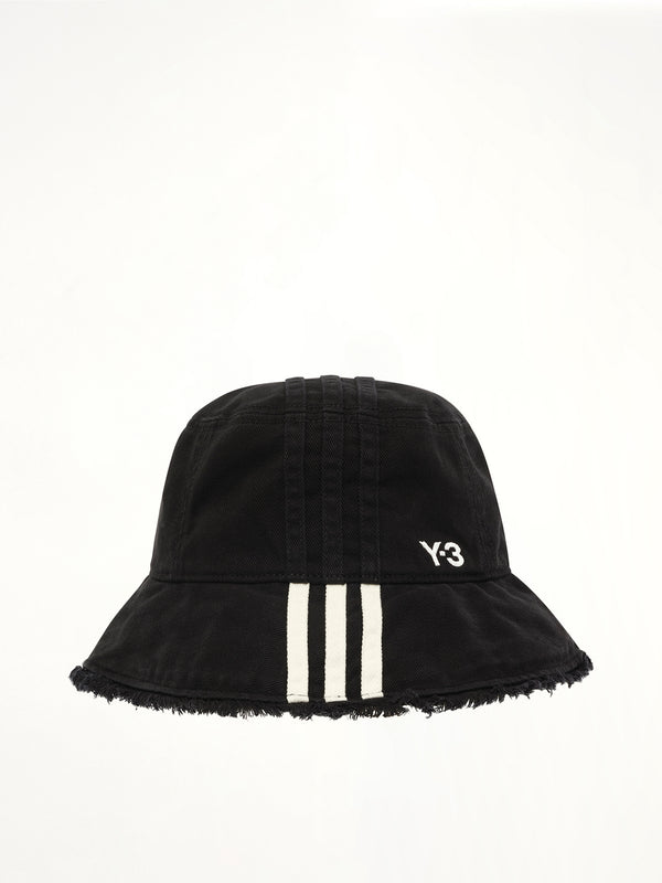 Y-3 黑色条纹帽
