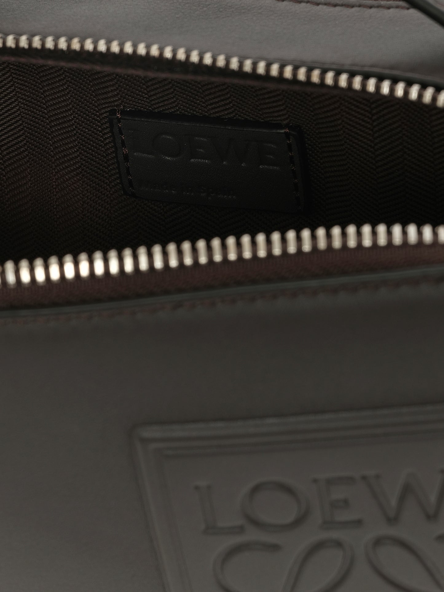 Loewe Patch Camera Bag Mini in Dark Grey