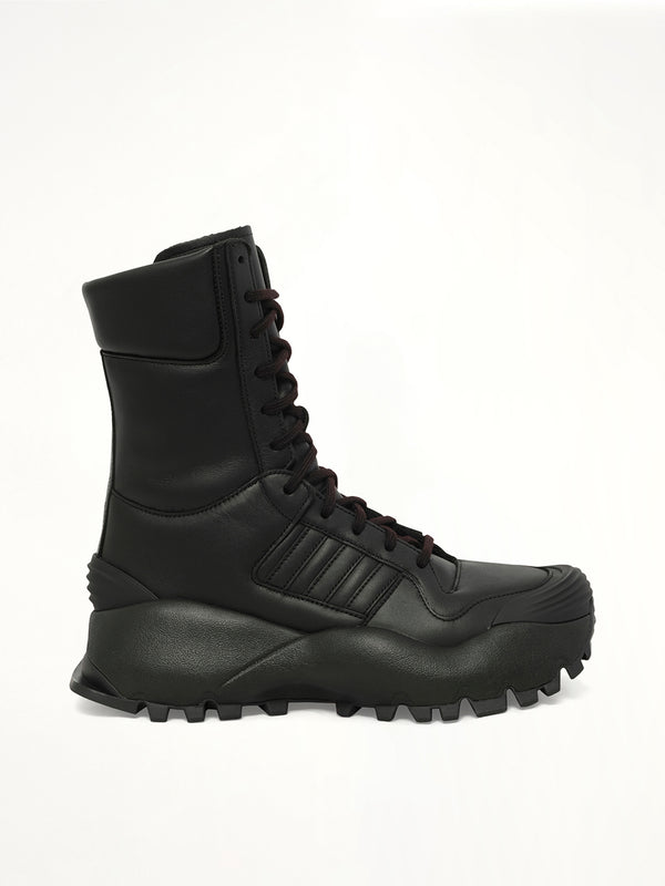 Adidas X Chavarria Forum Boot Mid in Black Side View | WILLY CHAVARRIA