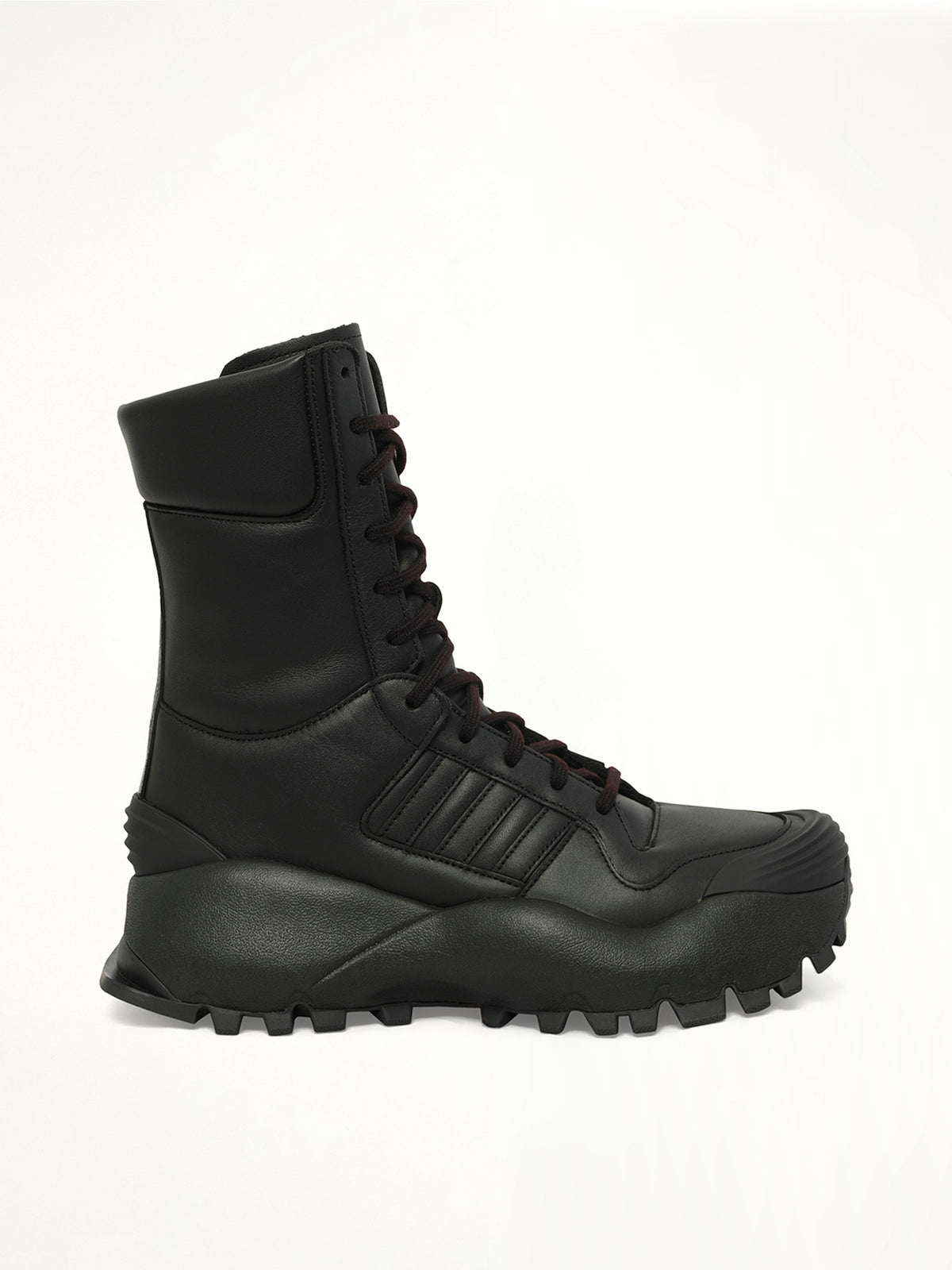 Adidas X Chavarria Forum Boot Mid in Black Side View | WILLY CHAVARRIA