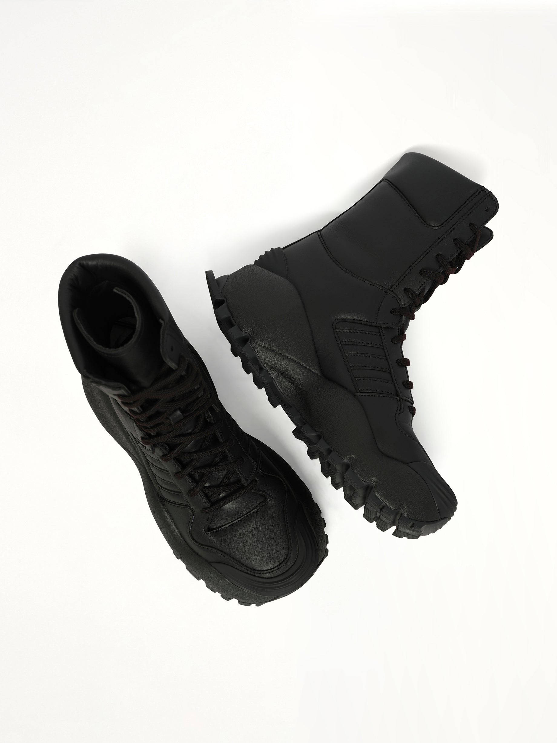 Adidas X Chavarria Forum Boot Mid in Black Top View | WILLY CHAVARRIA