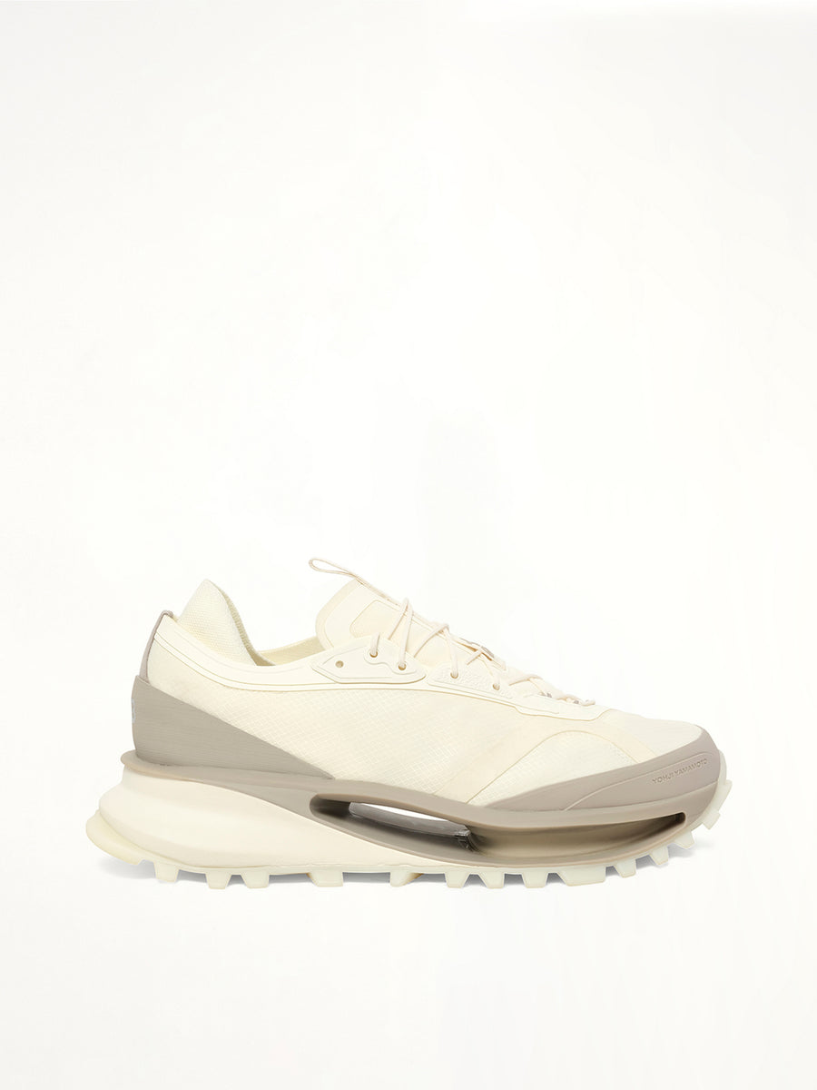 Y-3 S-Gendo Trail Sneaker in Off White Side View | Y-3